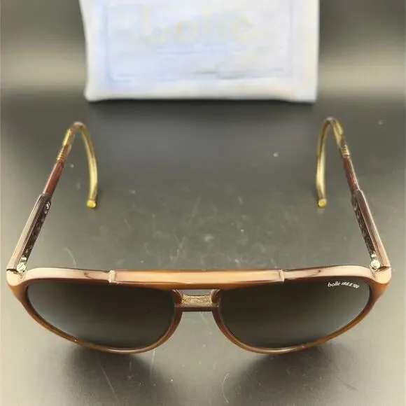 Bolle IREX 100‎ Brown Sunglasses Temple Tips Made In France - Picture 9 of 13